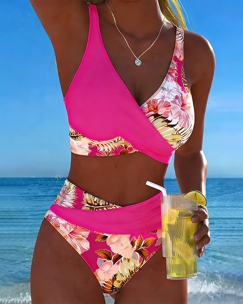 Perla Originals| Bikini à motif floral contrasté