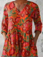 Bonheur | Blouse longue à encolure en V