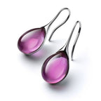 Elegantes pendientes colgantes con cristales