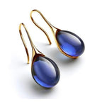 Elegantes pendientes colgantes con cristales