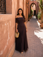 Robe Tolède de couleur marron