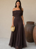 Robe Tolède de couleur marron
