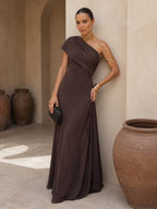 Robe Tolède de couleur marron