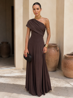 Robe Tolède de couleur marron