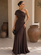 Robe Tolède de couleur marron