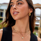 Collier minimaliste avec pierre précieuse
