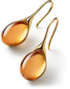 Elegantes pendientes colgantes con cristales