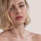 Collier minimaliste avec pierre précieuse