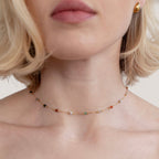 Collier minimaliste avec pierre précieuse
